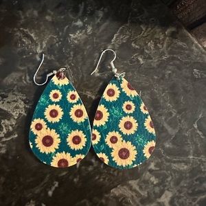 Sunflower earrings